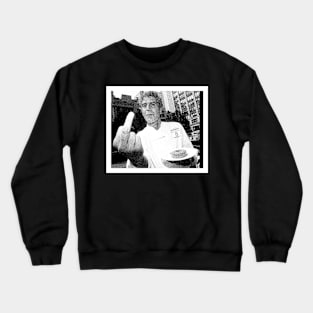 Anthony Bourdain middle finger Crewneck Sweatshirt